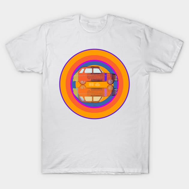 R 6 on orange target T-Shirt by AaaahEeeekStudio